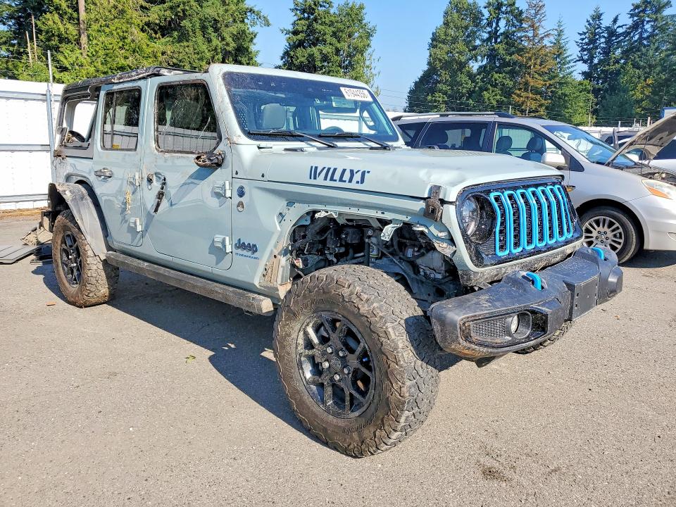 Продажа на аукционе авто 2024 Jeep Wrangler, vin: 1C4RJXN68RW166271, номер лота: 61944356