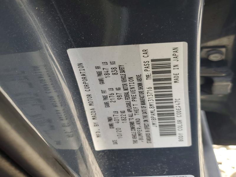 Продажа на аукционе авто 2021 Mazda 3, vin: JM1BPAML8M1313716, номер лота: 85989155
