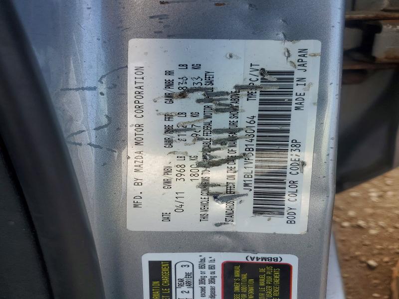 Aukcja sprzedaży 2011 Mazda 3, vin: JM1BL1VF5B1480164, numer aukcji: 59769086