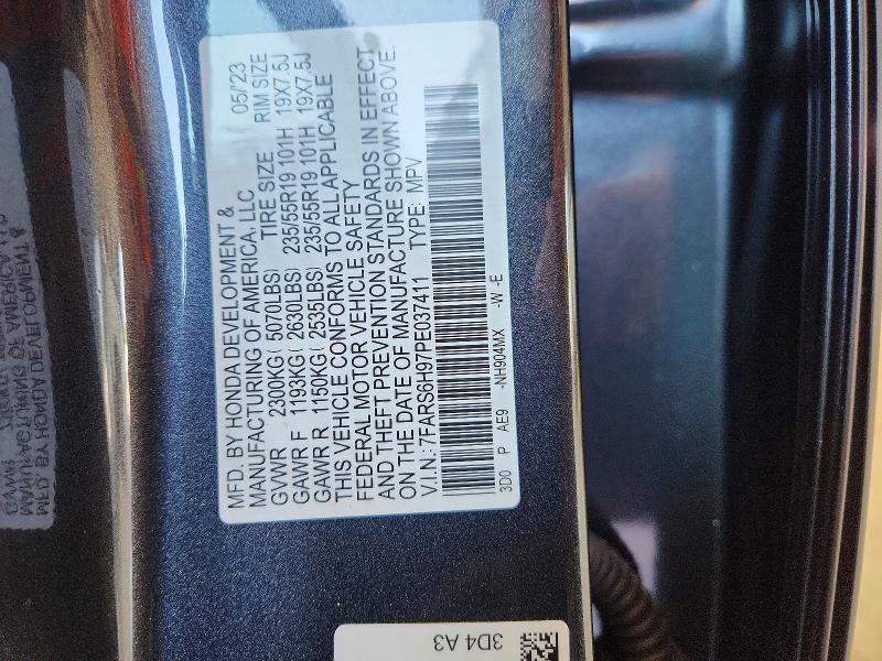 Продаж на аукціоні авто 2023 Honda Cr-v, vin: 7FARS6H97PE037411, номер лоту: 60191196
