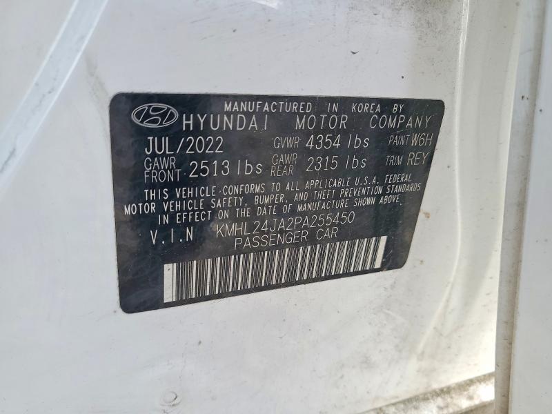 2023 Hyundai Sonata მანქანა იყიდება აუქციონზე, vin: KMHL24JA2PA255450, აუქციონის ნომერი: 60672716