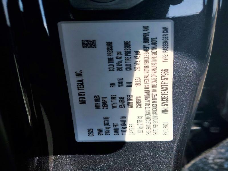 Aukcja sprzedaży 2026 Tesla Model 3, vin: 5YJ3E1EAXTF157966, numer aukcji: 60411906