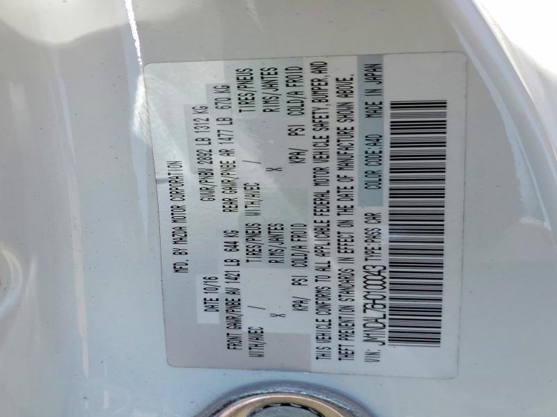 Aukcja sprzedaży 2017 Mazda Mx-5 Miata, vin: JM1NDAL76H0100043, numer aukcji: 63253426
