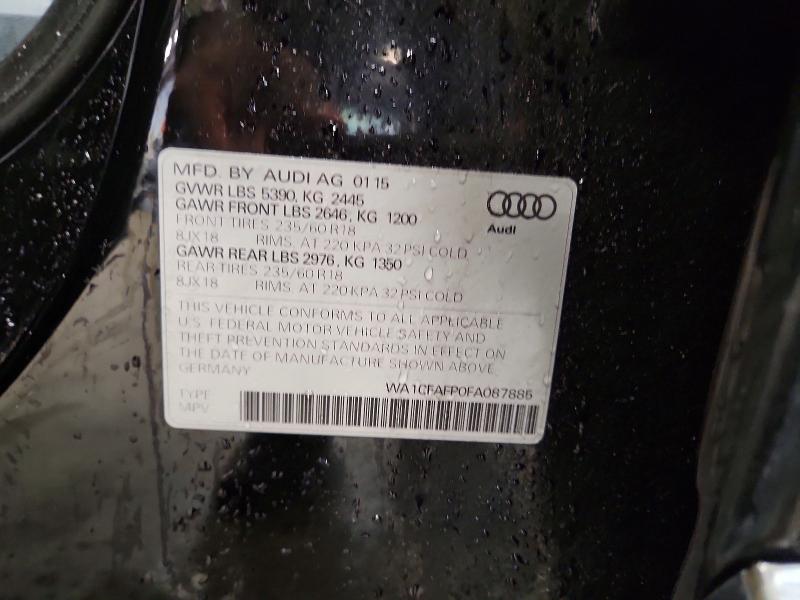 Aukcja sprzedaży 2015 Audi Q5, vin: WA1CFAFP0FA087885, numer aukcji: 62765596