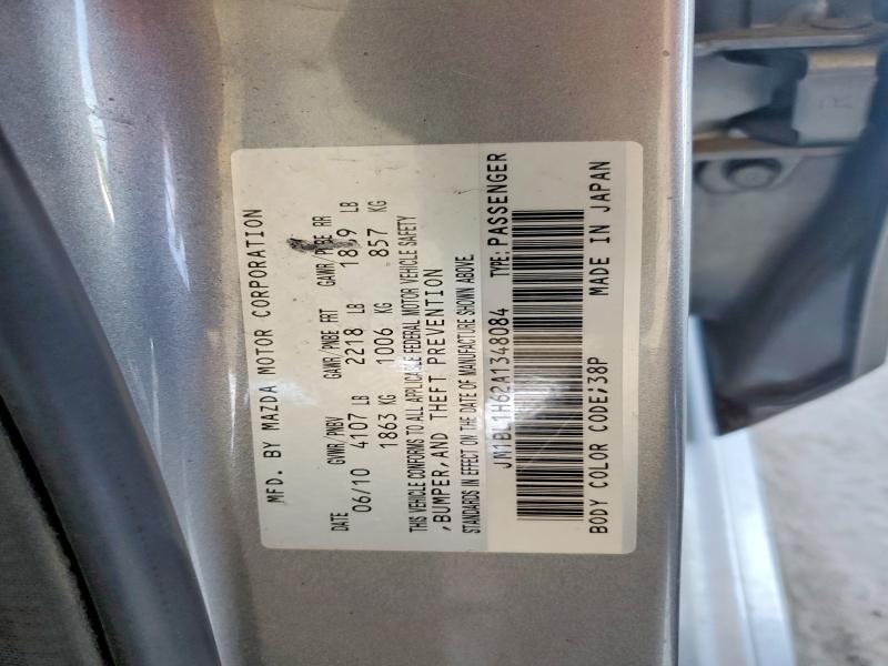 Продажа на аукционе авто 2010 Mazda 3, vin: JM1BL1H62A1348084, номер лота: 60249446
