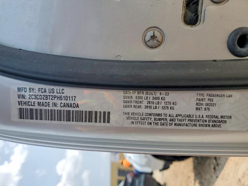 Продажа на аукционе авто 2023 Dodge Challenger, vin: 2C3CDZBT2PH610117, номер лота: 62950196