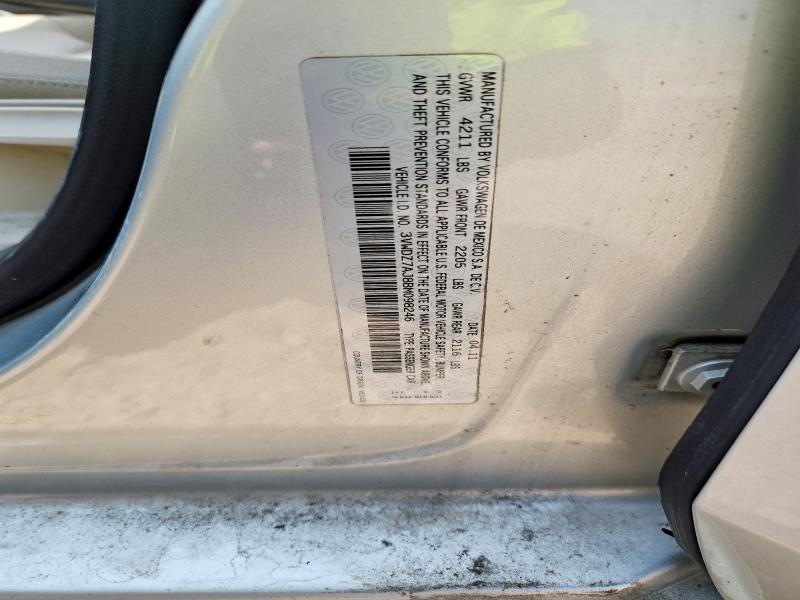 Продаж на аукціоні авто 2011 Volkswagen Jetta, vin: 3VWDZ7AJ8BM098246, номер лоту: 62296806