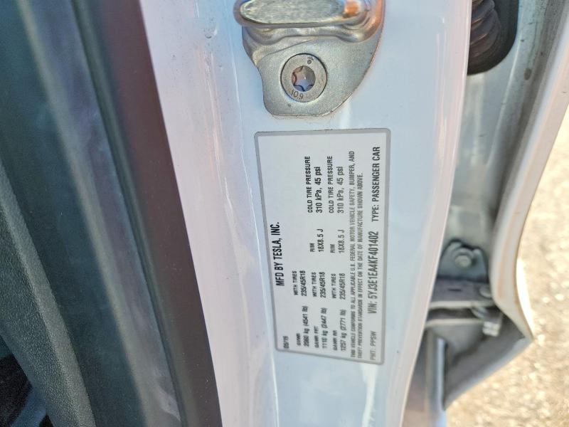 Продаж на аукціоні авто 2019 Tesla Model 3, vin: 5YJ3E1EA4KF401402, номер лоту: 61795196