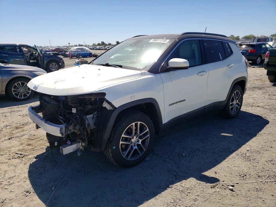 2018 Jeep Compass მანქანა იყიდება აუქციონზე, vin: 3C4NJDBB4JT142560, აუქციონის ნომერი: 59631316
