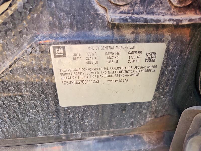 2012 Cadillac Cts მანქანა იყიდება აუქციონზე, vin: 1G6DE5E57C0111253, აუქციონის ნომერი: 63050616