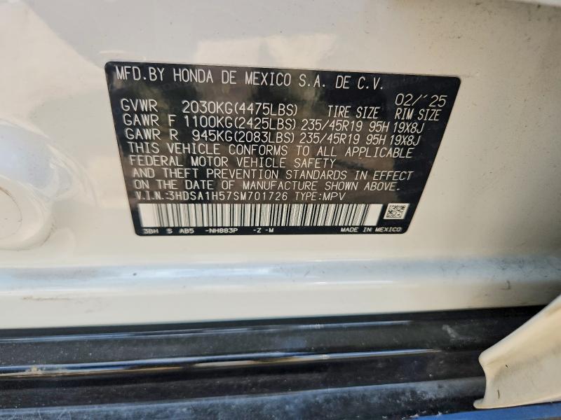Aukcja sprzedaży 2025 Acura Adx, vin: 3HDSA1H57SM701726, numer aukcji: 60300386