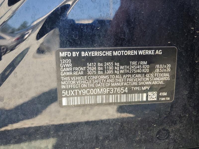 Продаж на аукціоні авто 2021 Bmw X3, vin: 5UXTY9C00M9F37654, номер лоту: 61287986