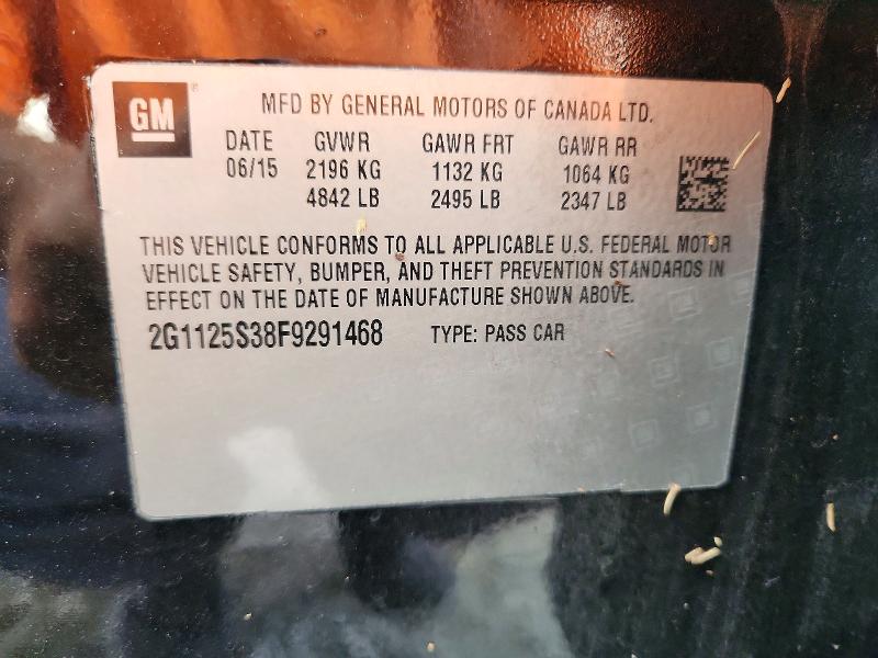 Продажа на аукционе авто 2015 Chevrolet Impala, vin: 2G1125S38F9291468, номер лота: 61762746