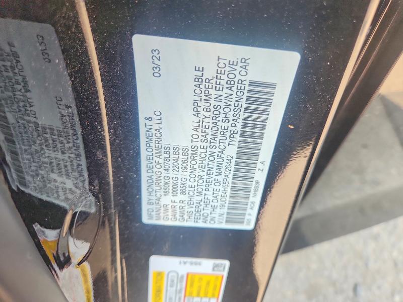 Продажа на аукционе авто 2023 Acura Integra, vin: 19UDE4H65PA026442, номер лота: 61078946