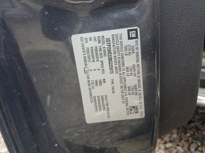 2011 Gmc Sierra მანქანა იყიდება აუქციონზე, vin: 3GTP2WE32BG225873, აუქციონის ნომერი: 59810796