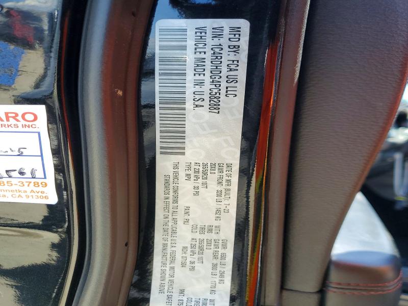 2023 Dodge Durango მანქანა იყიდება აუქციონზე, vin: 1C4RDHDG4PC582887, აუქციონის ნომერი: 61117806