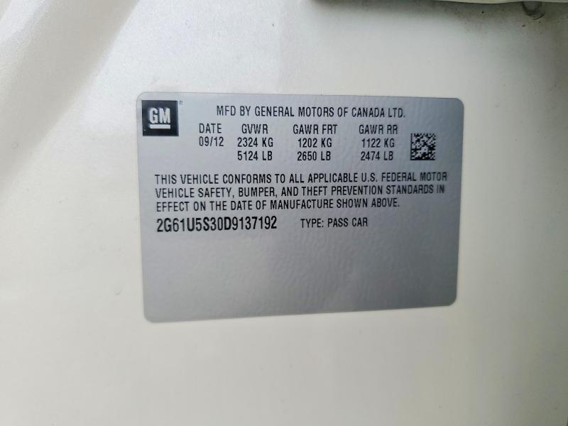 Продаж на аукціоні авто 2013 Cadillac Xts, vin: 2G61U5S30D9137192, номер лоту: 60460316