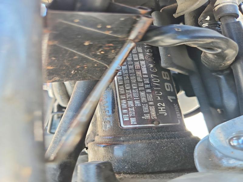 60651996 :رقم المزاد ، JH2PC1707GM004512 vin ، 1986 Honda Cmx450c مزاد بيع