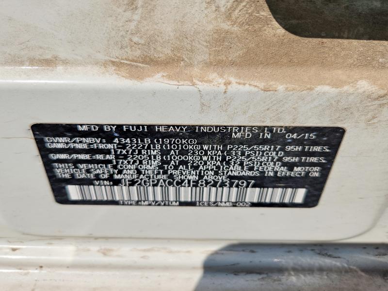 Продаж на аукціоні авто 2015 Subaru Xv Crosstrek, vin: JF2GPACC4F8273797, номер лоту: 62587846