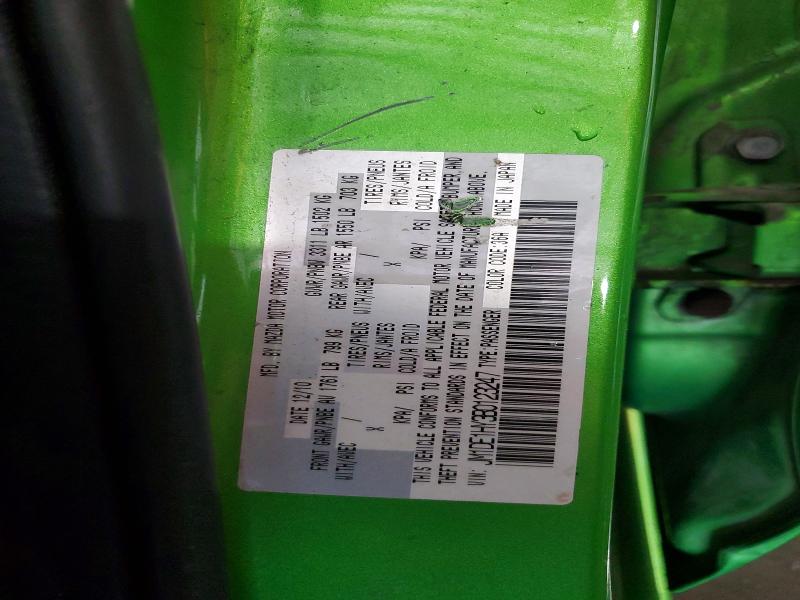 2011 Mazda Mazda2 მანქანა იყიდება აუქციონზე, vin: JM1DE1HY3B0123247, აუქციონის ნომერი: 62145876
