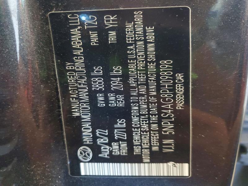 Aukcja sprzedaży 2023 Hyundai Elantra, vin: 5NPLS4AG8PH098198, numer aukcji: 62216996