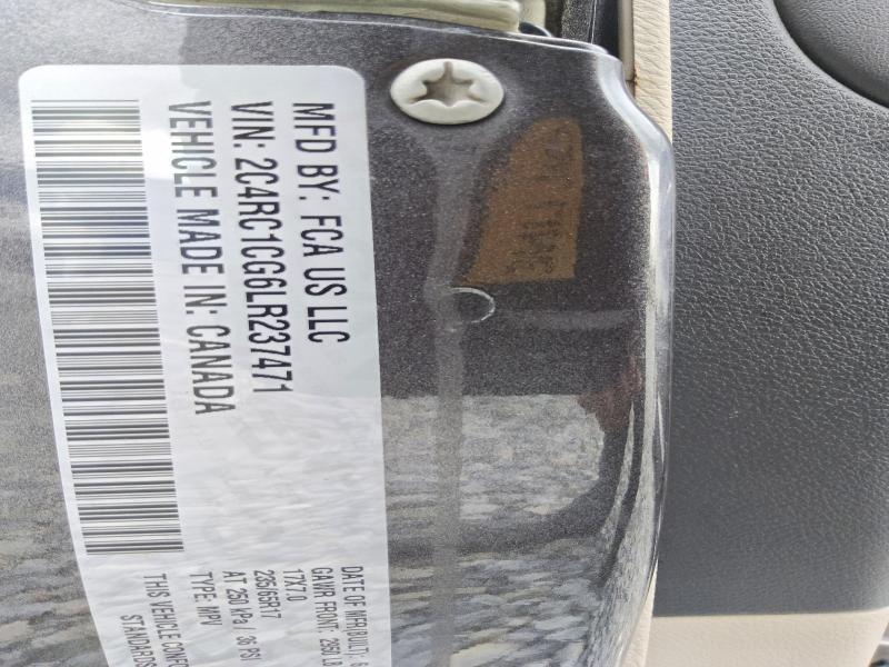 2020 Chrysler Voyager მანქანა იყიდება აუქციონზე, vin: 2C4RC1CG6LR237471, აუქციონის ნომერი: 63121366