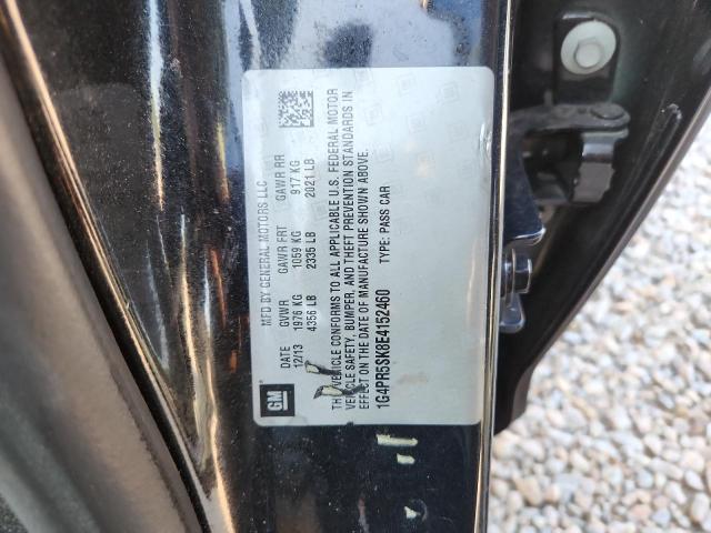 2014 Buick Verano მანქანა იყიდება აუქციონზე, vin: 1G4PR5SK8E4152460, აუქციონის ნომერი: 60129496