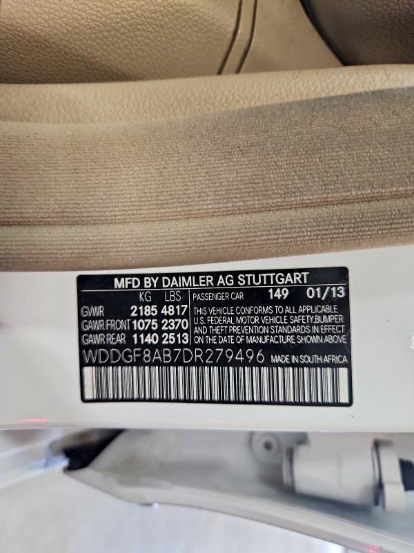 Aukcja sprzedaży 2013 Mercedes-benz C, vin: WDDGF8AB7DR279496, numer aukcji: 61775226