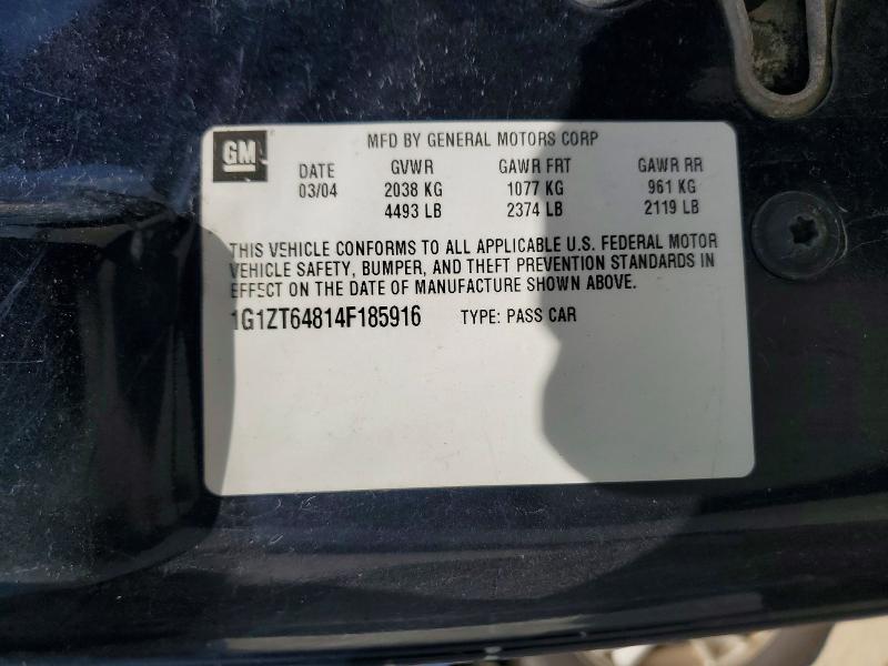Aukcja sprzedaży 2004 Chevrolet Malibu, vin: 1G1ZT64814F185916, numer aukcji: 62140426