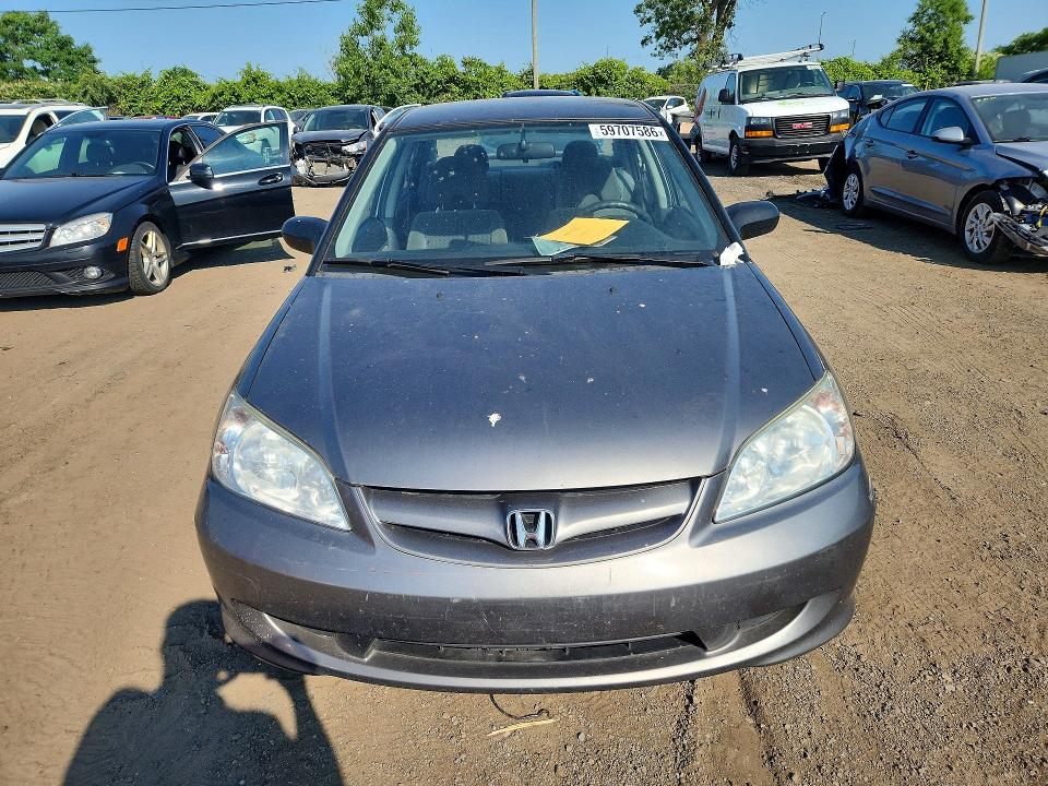 2005 Honda Civic მანქანა იყიდება აუქციონზე, vin: 2HGES16305H038100, აუქციონის ნომერი: 59707586