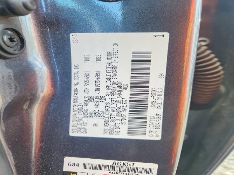 Aukcja sprzedaży 2016 Toyota Tundra, vin: 5TFDY5F19GX519377, numer aukcji: 61843756