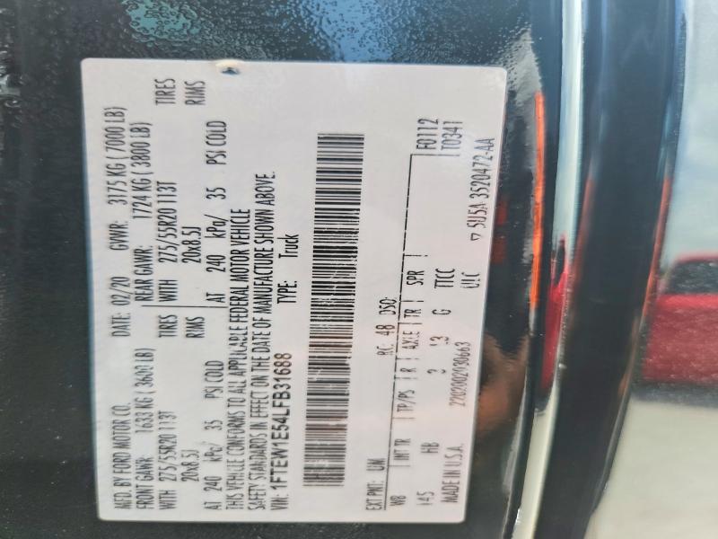 Продаж на аукціоні авто 2020 Ford F150, vin: 1FTEW1E54LFB31688, номер лоту: 61319826