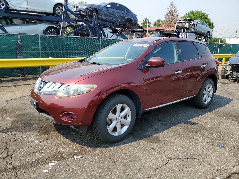 2010 Nissan Murano მანქანა იყიდება აუქციონზე, vin: JN8AZ1MW4AW134267, აუქციონის ნომერი: 60051326