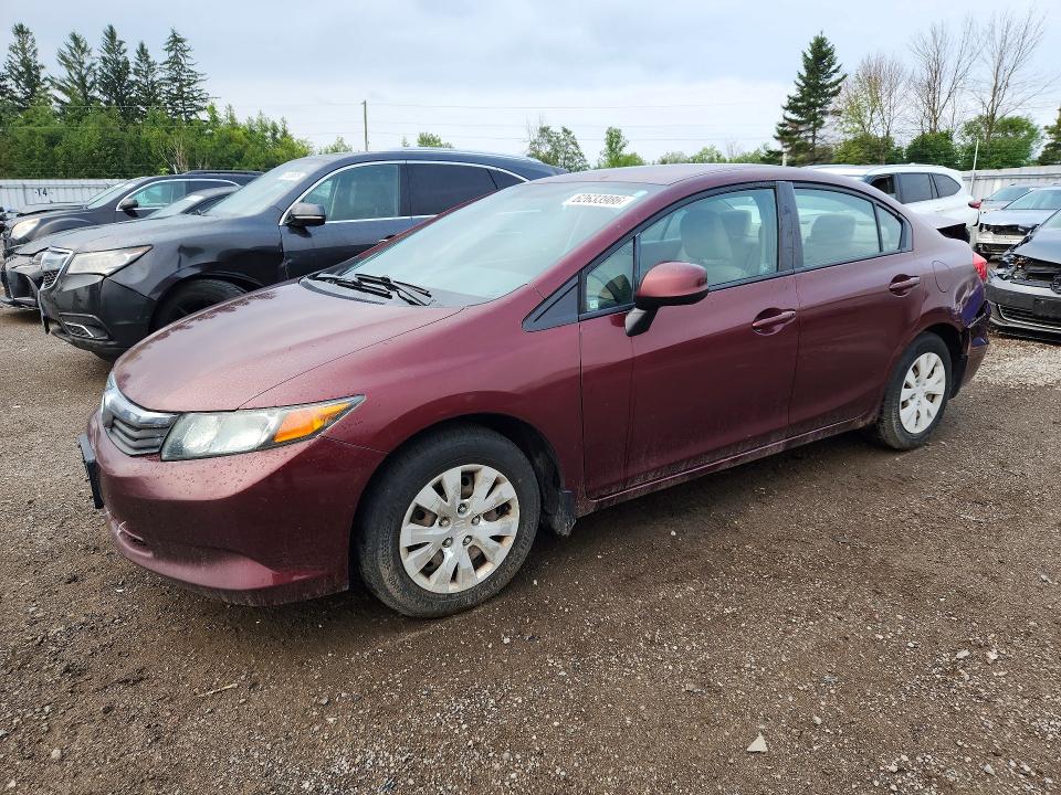 Продаж на аукціоні авто 2012 Honda Civic, vin: 2HGFB2F42CH026255, номер лоту: 62633986