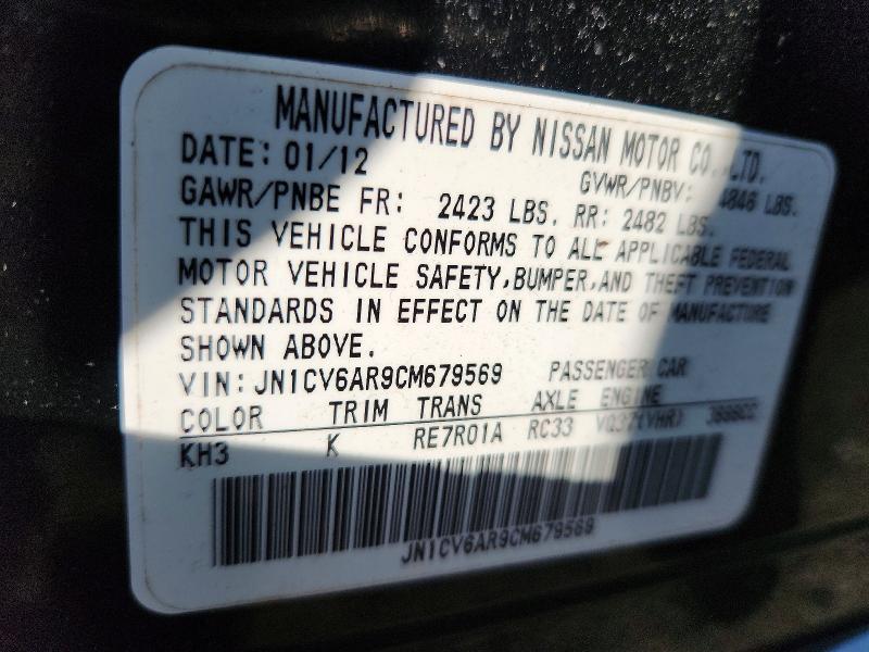 Продаж на аукціоні авто 2012 Infiniti G37 Sedan, vin: JN1CV6AR9CM679569, номер лоту: 60838446