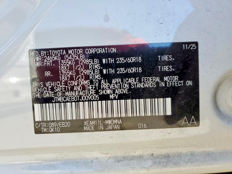 Aukcja sprzedaży 2026 Toyota Bz, vin: JTMBCAEB0TJ009005, numer aukcji: 60000456