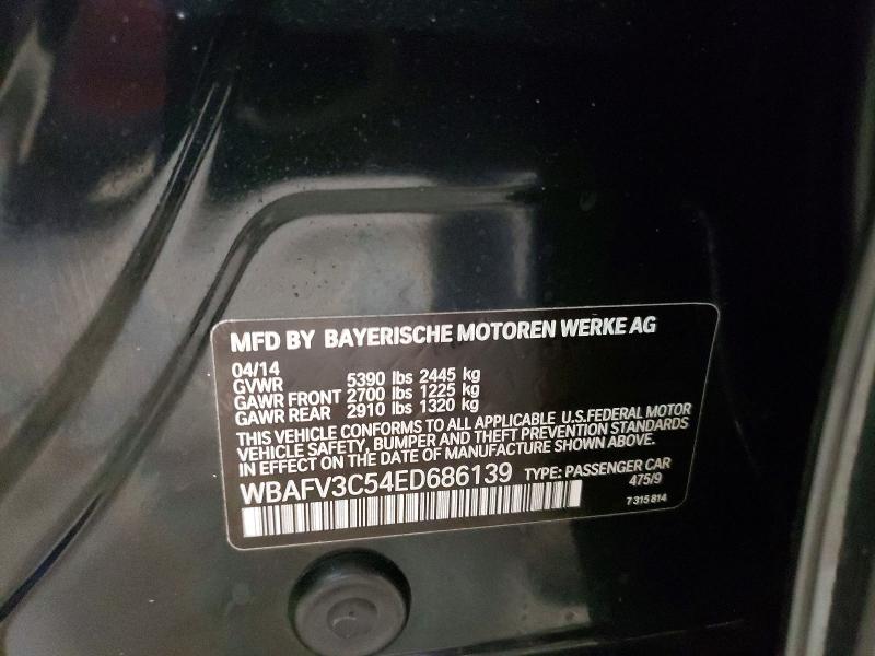 Aukcja sprzedaży 2014 Bmw 535, vin: WBAFV3C54ED686139, numer aukcji: 61112766