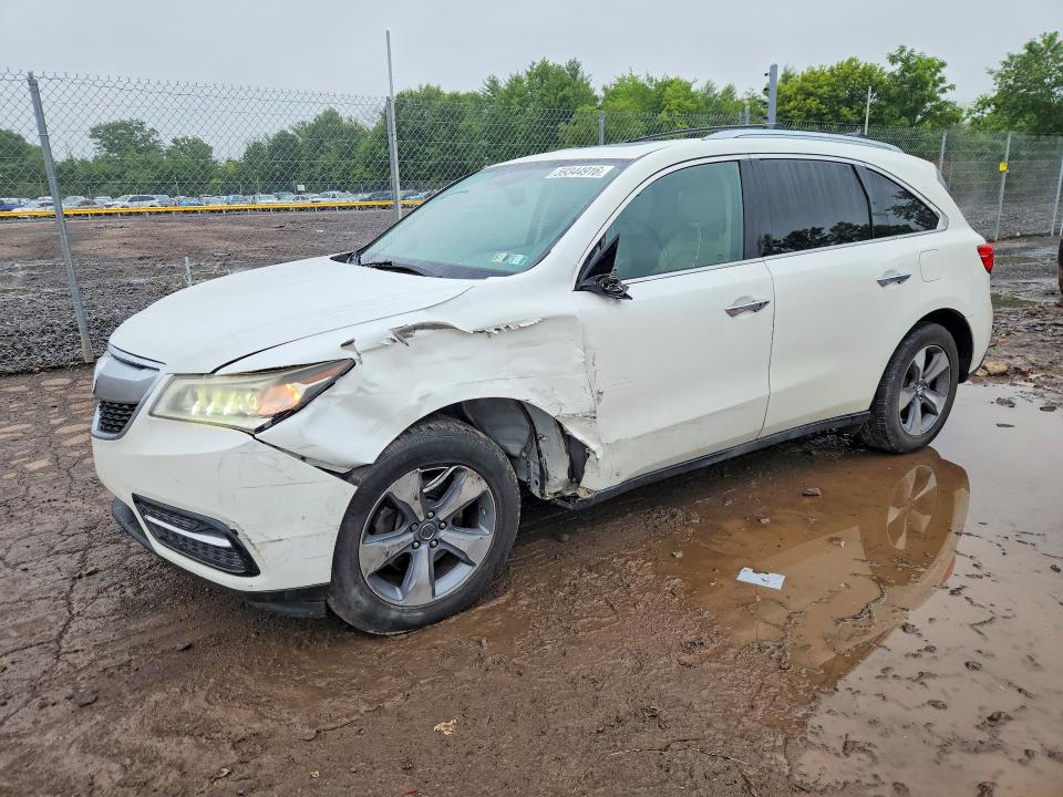 2015 Acura Mdx მანქანა იყიდება აუქციონზე, vin: 5FRYD4H25FB002744, აუქციონის ნომერი: 59344916
