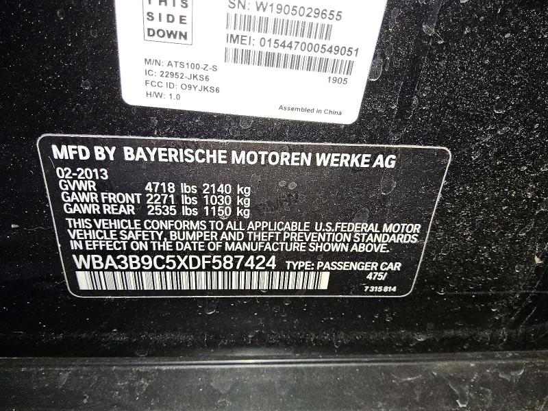 Aukcja sprzedaży 2013 Bmw 335, vin: WBA3B9C5XDF587424, numer aukcji: 61356836