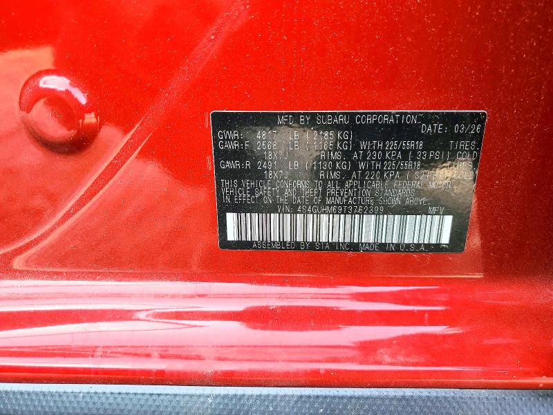 Aukcja sprzedaży 2026 Subaru Crosstrek, vin: 4S4GUHM69T3762399, numer aukcji: 62409416
