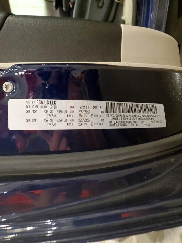 Продажа на аукционе авто 2017 Chrysler Pacifica, vin: 2C4RC1DG8HR588369, номер лота: 59347626