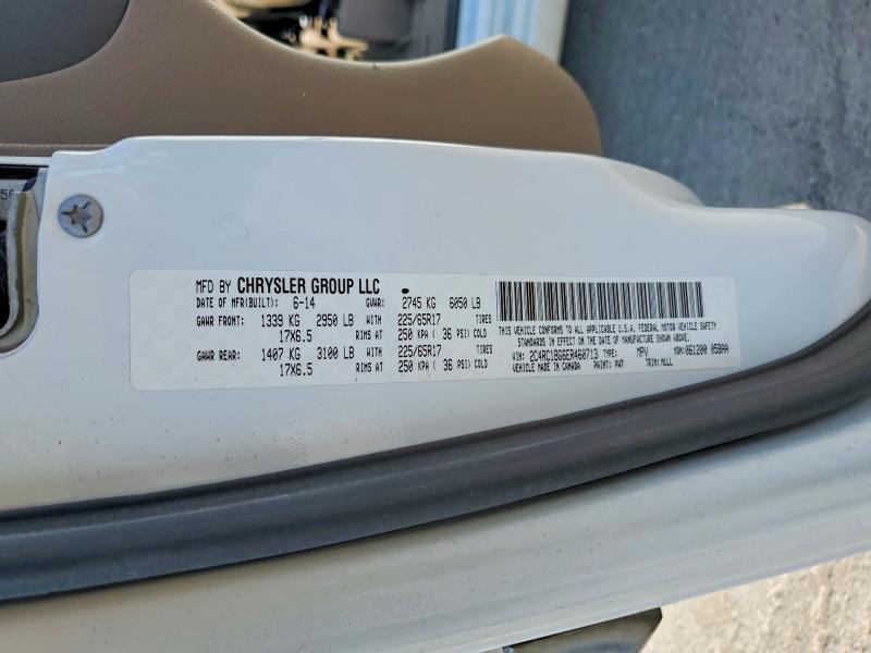 62108026 :رقم المزاد ، 2C4RC1BG6ER460713 vin ، 2014 Chrysler Town & Country مزاد بيع