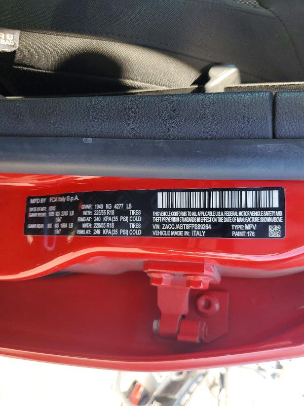 Продажа на аукционе авто 2015 Jeep Renegade, vin: ZACCJABT8FPB89264, номер лота: 62061306