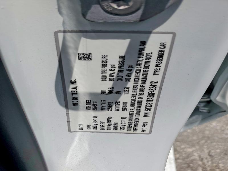 61770706 :رقم المزاد ، 5YJ3E1EA5KF482412 vin ، 2019 Tesla Model 3 مزاد بيع