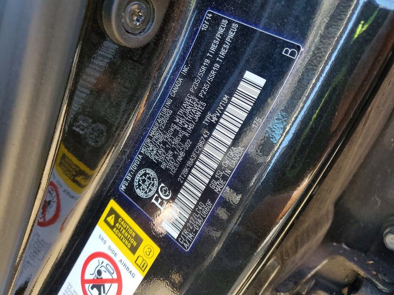 61766506 :رقم المزاد ، 2T2BK1BA3FC286743 vin ، 2015 Lexus Rx 350 مزاد بيع