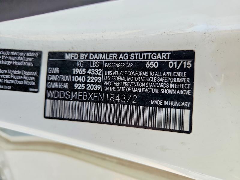 Продаж на аукціоні авто 2015 Mercedes-benz Cla, vin: WDDSJ4EBXFN184372, номер лоту: 63208816