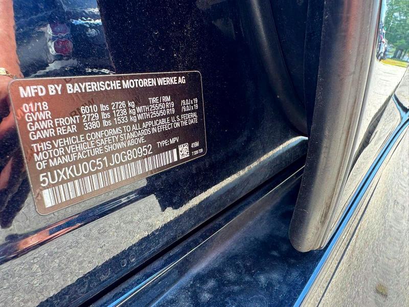 Aukcja sprzedaży 2018 Bmw X6, vin: 5UXKU0C51J0G80952, numer aukcji: 63391746