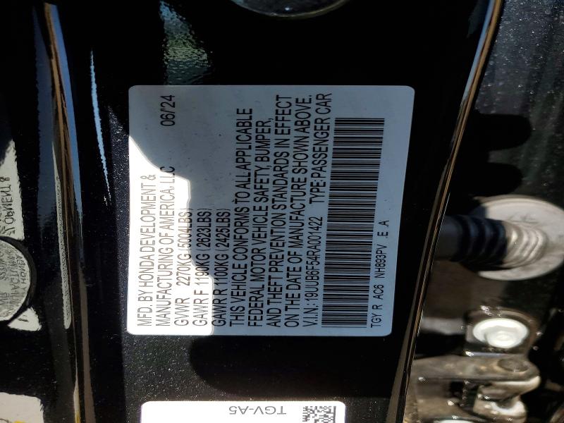 58901036 :رقم المزاد ، 19UUB6F54RA001422 vin ، 2024 Acura Tlx مزاد بيع