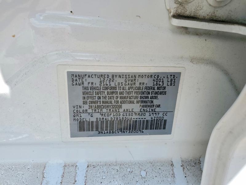 Aukcja sprzedaży 2022 Nissan Sentra, vin: 3N1AB8CV9NY320096, numer aukcji: 59662446