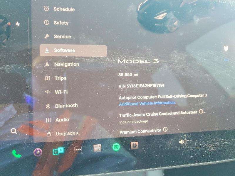 Aukcja sprzedaży 2022 Tesla Model 3, vin: 5YJ3E1EA2NF187191, numer aukcji: 63343076